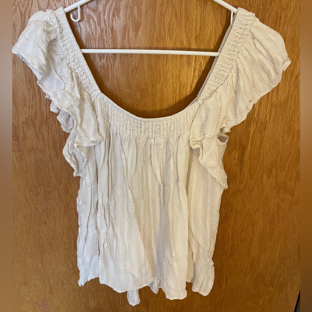 Mittoshop white off the shoulder blouse
